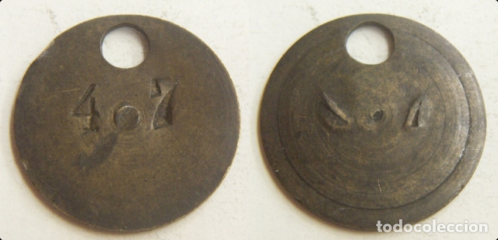Monedas locales: FICHA CON NUMERO 4 O 7 - Foto 1
