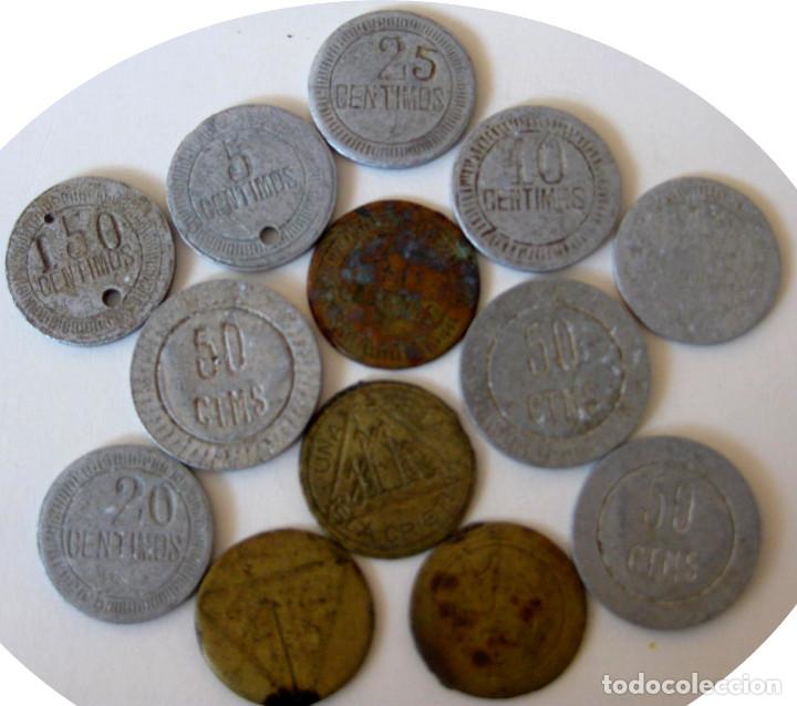 Monedas locales: 13 Fichas JMG Isla Cristna (Huelva): Serie Completa. &iexcl;&iexcl;Muy Rara!!