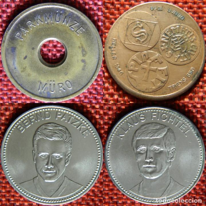 Monedas locales: Lote de 4 monedas Jeton / Token a expertizar - - Foto 1