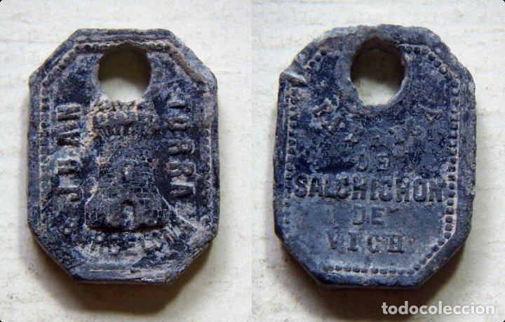Monedas locales: MARCHAMO DE PLOMO DE VICH - Foto 1