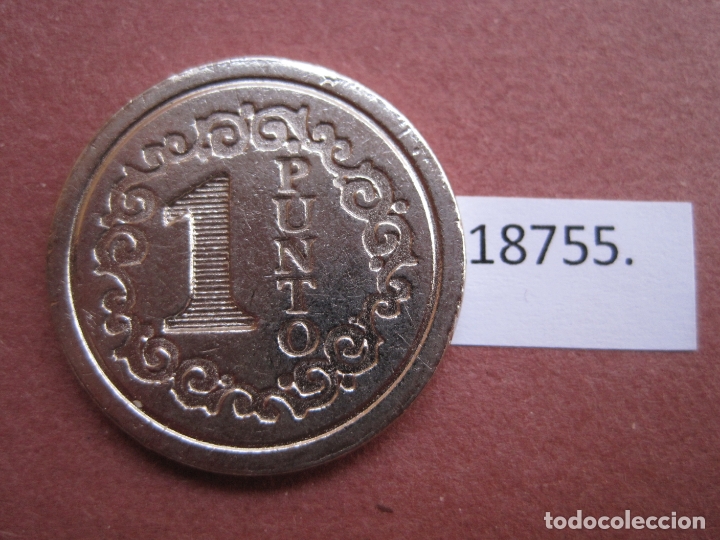 Monedas locales: ficha 1 punto, token, jet&oacute;n, - Foto 2