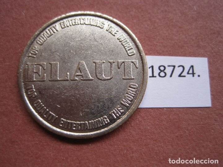 Monedas locales: ficha Flaut, token, jet&oacute;n - Foto 1