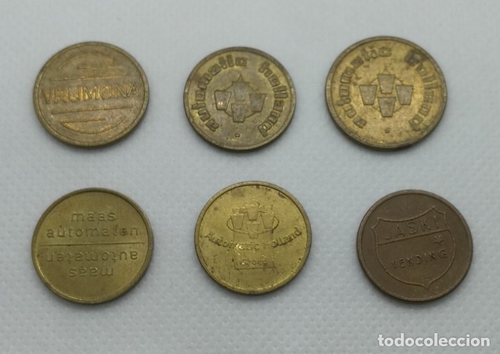 Monedas locales: 6 fichas, token de Holanda - Foto 1
