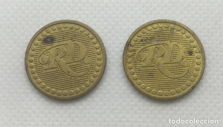 Monedas locales: 2 token RD de Holanda - Foto 1
