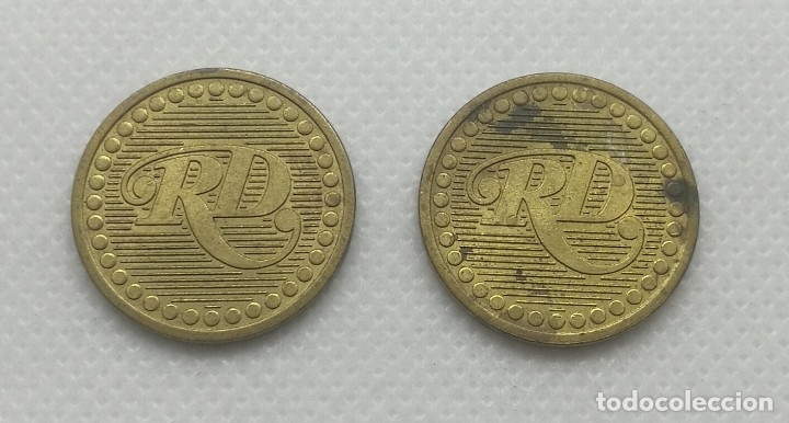 Monedas locales: 2 token RD de Holanda - Foto 2