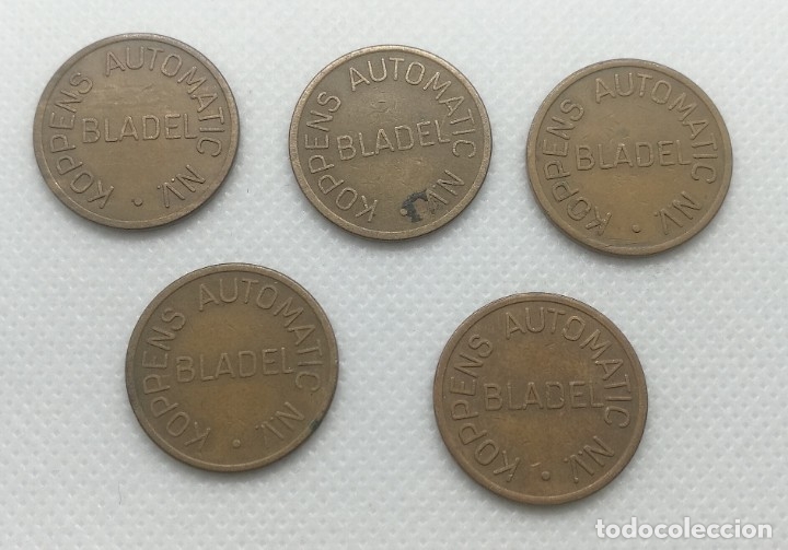 Monedas locales: 5 token BLADEL de Holanda - Foto 2