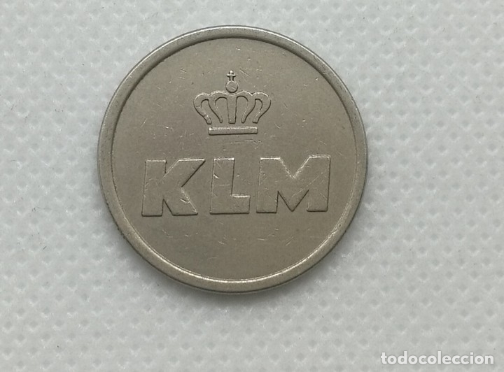 Monedas locales: Token KLM de Holanda (Pa&iacute;ses Bajos) - Foto 1