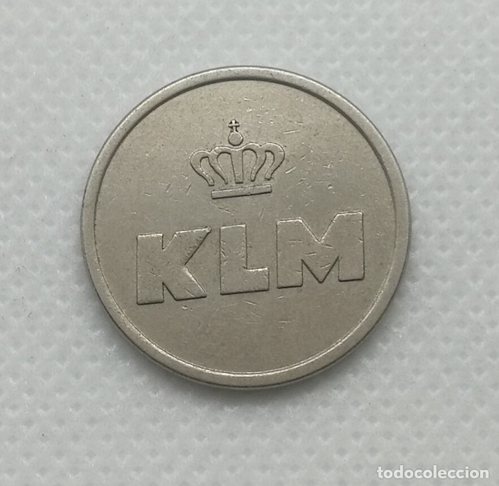 Monedas locales: Token KLM de Holanda (Pa&iacute;ses Bajos) - Foto 2