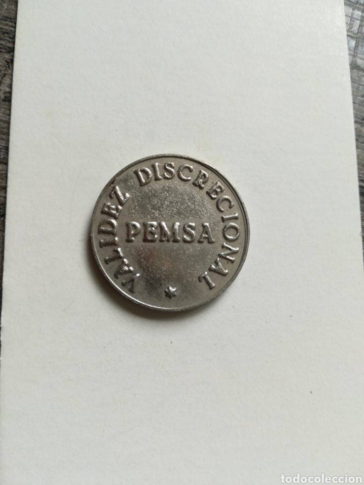 Monedas locales: Moneda token Pemsa antiguo - Foto 1