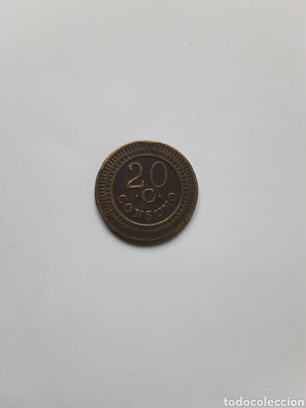 Monedas locales: ficha 20 centimos consumo Numero 41 en el reverso - Foto 1