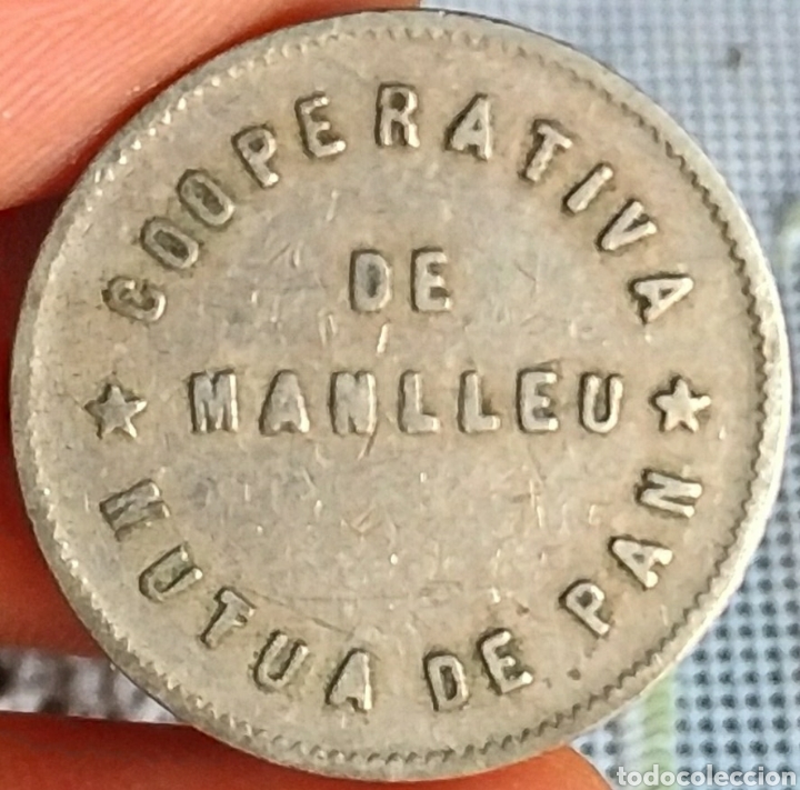 Monedas locales: Cooperativa M&uacute;tua de pan de Manlleu - 1pta - Foto 1