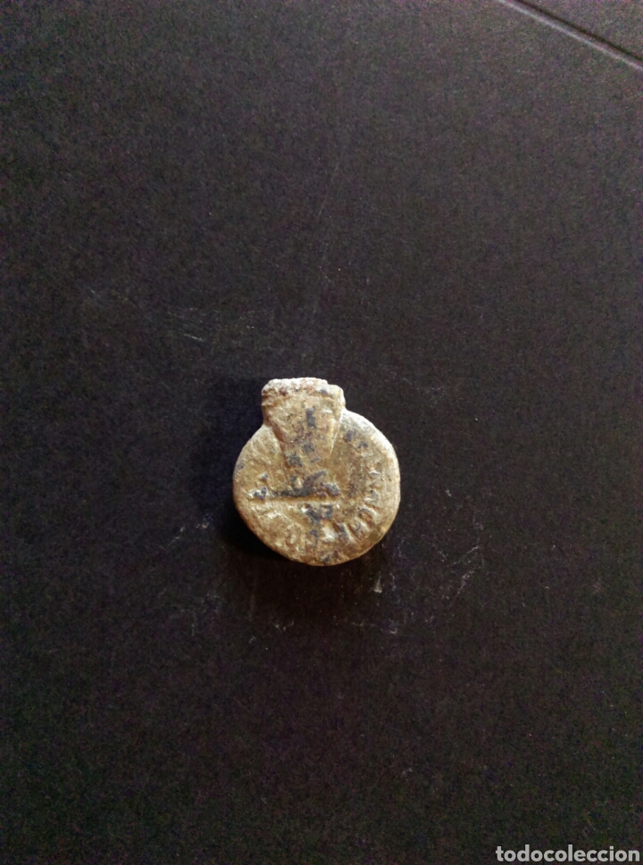 Monedas locales: Antiguo precinto plomo marchamo Aduana medieval - Foto 1