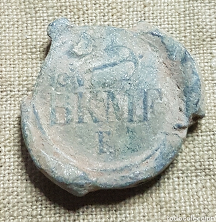 Monedas locales: Marchamo plomo comercial Extra ancla marina - Foto 2