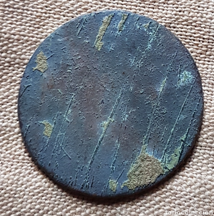 Monedas locales: Antigua ficha de 50 centimos - Foto 2