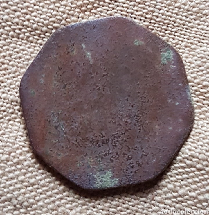 Monedas locales: Antigua ficha de 40 centimos - Foto 2