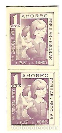Monedas locales: LA CAIXA    **AHORRO POPULAR ESCOLAR    1 PTA.** - Foto 1