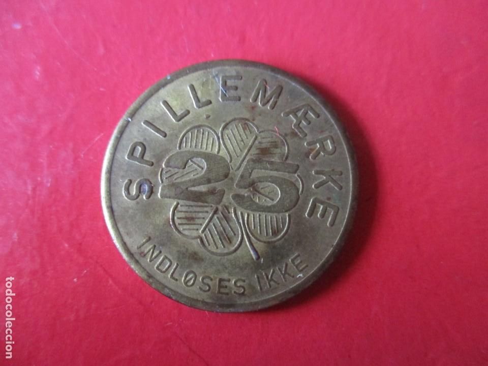 Monedas locales: Ficha de 25 Indloses Ikke. Stillemaerke