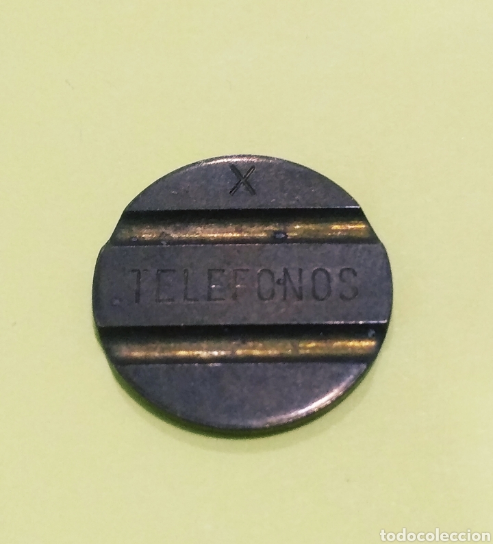 Monedas locales: FICHA de Tel&eacute;fono, letra X - Foto 1