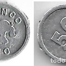 Monedas locales: FICHA PLASTICO **50 PTAS. BANCO DE VIC**. Lote 204159031