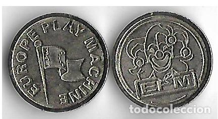 Monedas locales: FICHA ** EUROPE PLAY MACHINE E M P ** - Foto 1