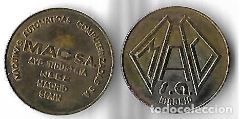 Monedas locales: COOPERATIVA **MAQUINARIAS AUTOMATICAS COMPUTERIZADAS S, A, MADRID ** - Foto 1