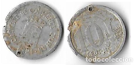 Monedas locales: CHAMBRE DE COMMERCE D` ORAN - 10 CENT. - Foto 1