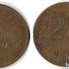 Monedas locales: CANET DE MAR -- COOPERATIVA LA UNIO 25 PESSETES RETIMBRE 1951--. Lote 205386517