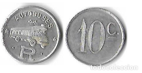 Monedas locales: AUTOBUSES * R * 10 C. - Foto 1