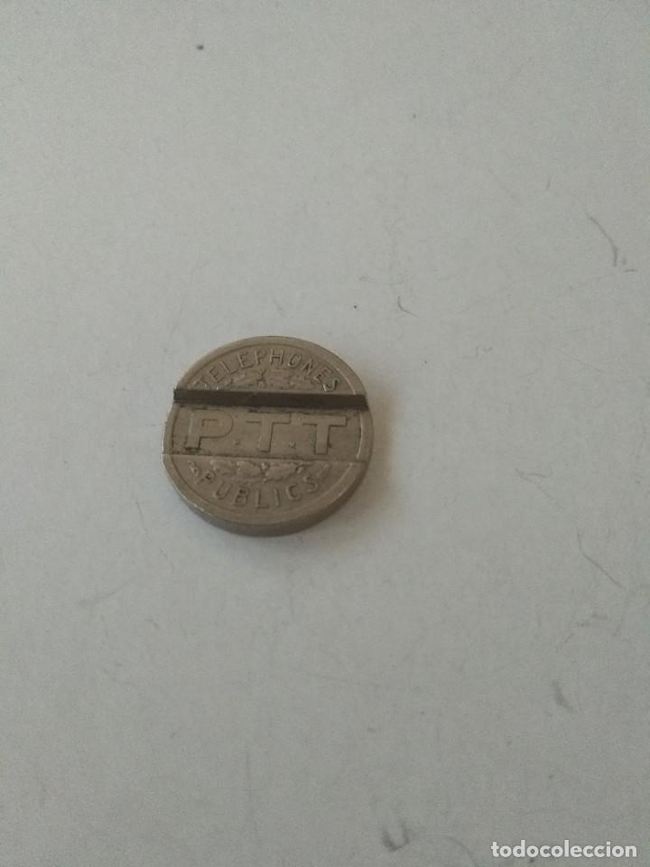 Monedas locales: Ficha telef&oacute;nica del 1937 - Foto 2