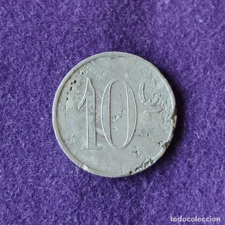 Monedas locales: FICHA MONEDA AUTOBUSES ROCA. 10 CENTIMOS. BARCELONA. - Foto 2