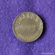 Monedas locales: FICHA MONEDA B.FONTANA SOBRE VALLES Y BORONAT. 5 PESETAS. BARCELONA.. Lote 209770822