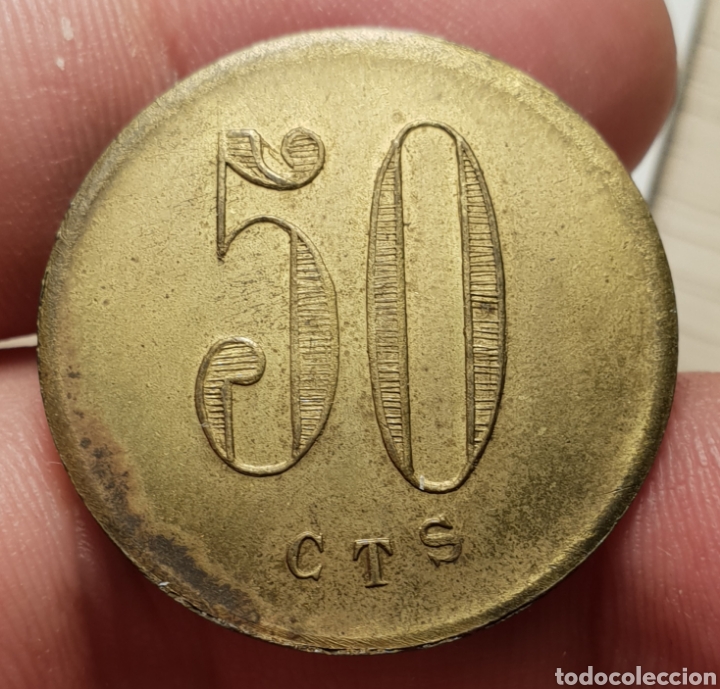 Monedas locales: FICHA 50 CENTIMOS UNION COPERATIVA BARCELONESA - Foto 1