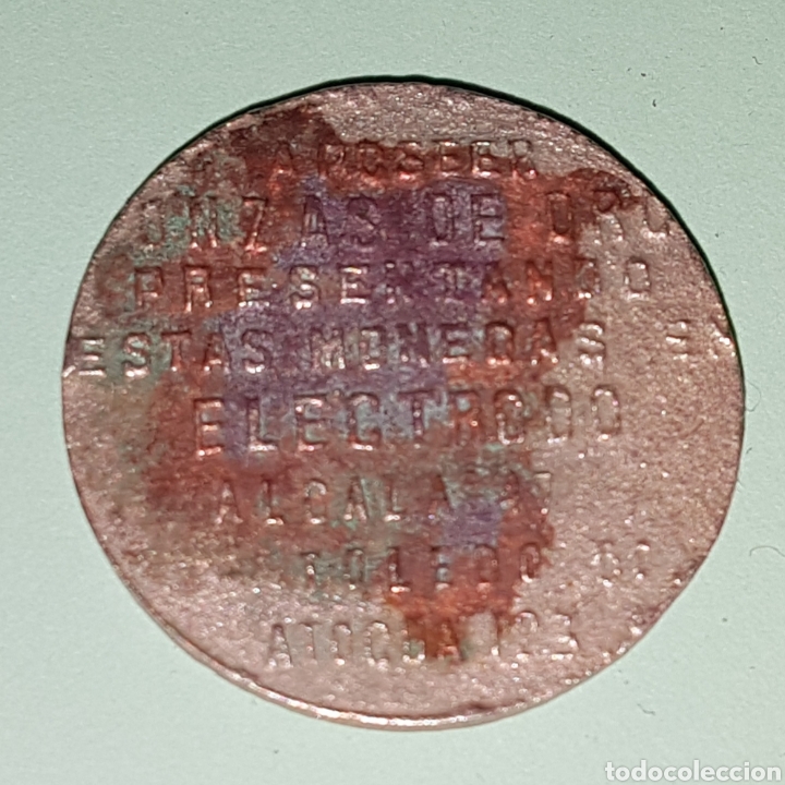 Monedas locales: Ficha Local Lampara electrodo Madrid - Foto 2