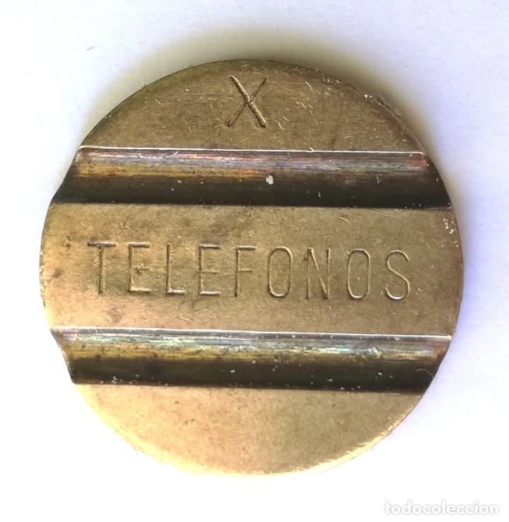 Monedas locales: Ficha de lat&oacute;n de Telefonica - Foto 1