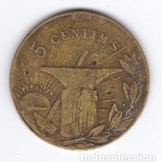 Monedas locales: FICHA DE 5 CENTIMOS DE COOPERATIVA LA FLOR DE MAIG FUNDADA EN 1890 (MONEDA). Lote 216459683