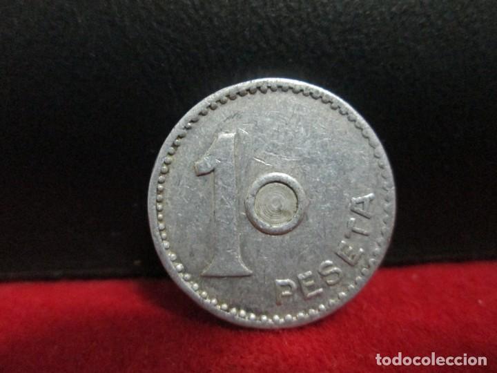 Monedas locales: 1 PESETA COPERATIVA UNION ANGLESENSE - Foto 2