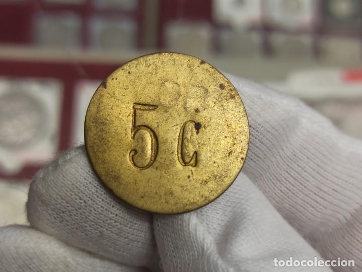 Monedas locales: Ficha 5 C&eacute;ntimos - Foto 1