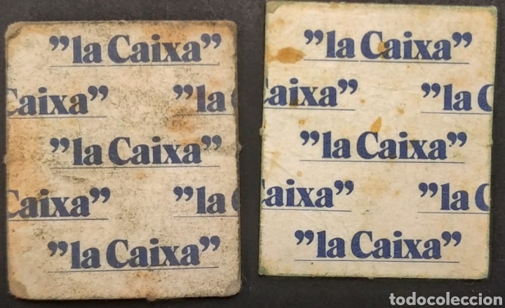 Monedas locales: 2 vales de La Caixa - 1 y 5 pesetas - Foto 2