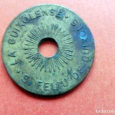Monedas locales: MONEDA - LA GUIXOLENSE - S. FELIU DE GUIXOLS - 1925 - 10 CENTIMOS - CON AGUJERTO. Lote 226229226