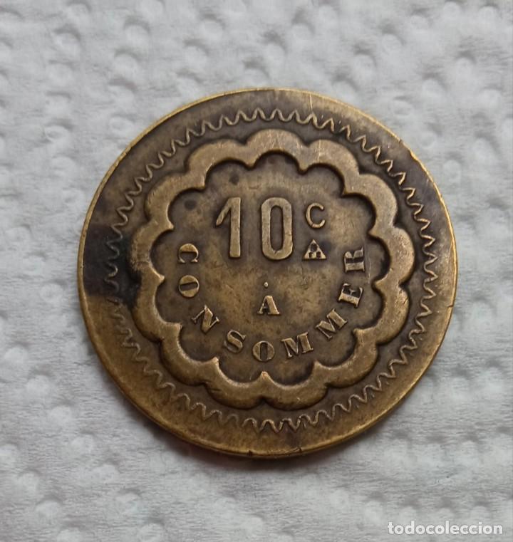 Monedas locales: FICHA MONEDA CONSOMMER 10 C. A - Foto 1