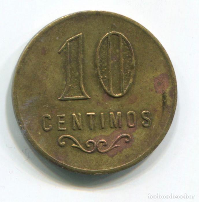 Monedas locales: Ficha 10 c&eacute;ntimos, a identificar. B.C.C. - Foto 1