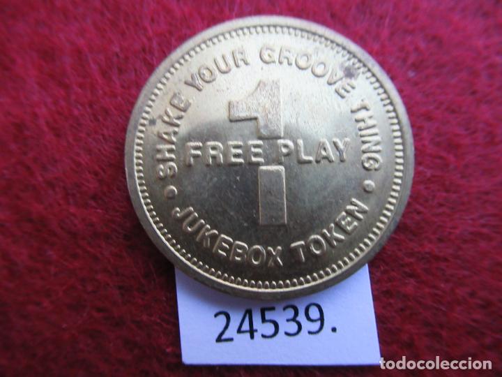 Monedas locales: ficha , USA rock fish jukebox, token, jet&oacute;n - Foto 2