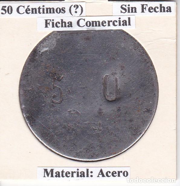 Monedas locales: FICHA CON LOS NUMEROS 5 0 DE 50 CENTIMOS - Foto 1