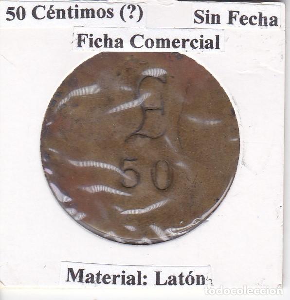 Monedas locales: FICHA CON EL SIMBOLO DE POUND &pound; DE 50 CENTIMOS - Foto 1