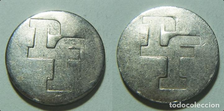 Monedas locales: Ficha a identificar letras RF 25 mm - Foto 1