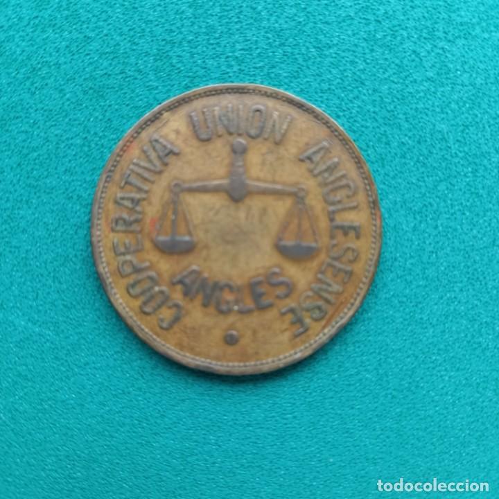 Monedas locales: Ficha Cooperativa Uni&oacute;n Anglesense 25 pts - Foto 1