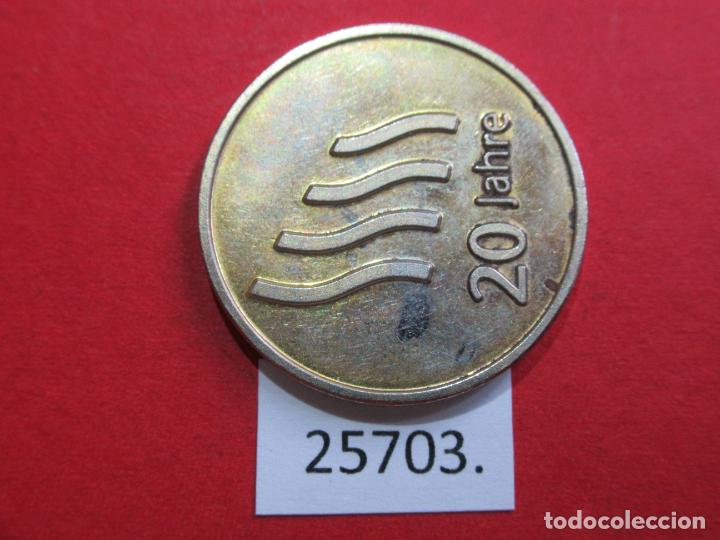Monedas locales: ficha 20 a&ntilde;os, token, jet&oacute;n - Foto 1
