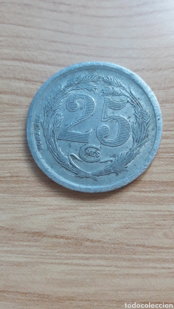 Monedas locales: Ficha token 25 cts chambre commerce oran - Foto 1