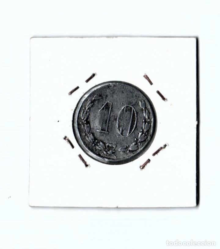 Monedas locales: FICHA MONETARIA LOCAL. N. S. 10 CENTIMOS - Foto 2