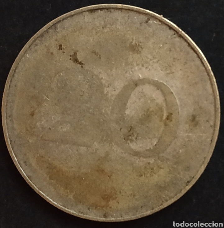 Monedas locales: Ficha del Caf&eacute; La Campana - Sevilla - 20 c&eacute;ntimos - Foto 2